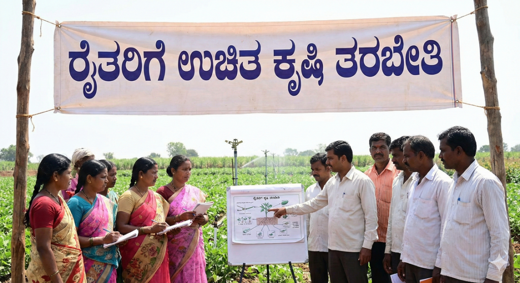 ರೈತರಿಗೆ ಸಿಹಿ ಸುದ್ದಿ – ಸೂಕ್ಷ್ಮ ನೀರಾವರಿ ನಿರ್ವಹಣೆ ಕುರಿತು 3 ದಿನಗಳ ಉಚಿತ ತರಬೇತಿ