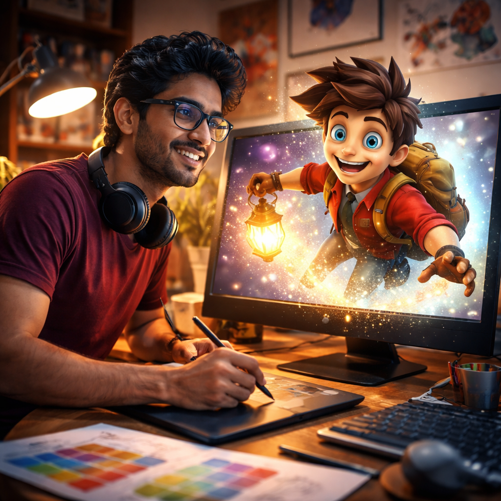 Animation skills in Kannada
