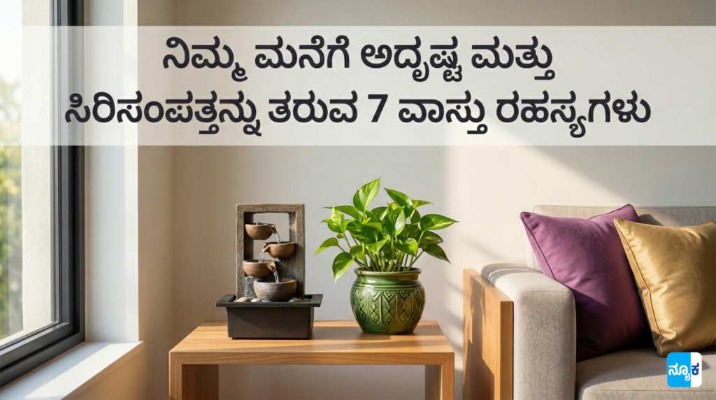 ನಿಮ್ಮ ಮನೆಗೆ ಅದೃಷ್ಟ ಮತ್ತು ಸಿರಿಸಂಪತ್ತನ್ನು ತರುವ 7 ವಾಸ್ತು ರಹಸ್ಯಗಳು Vasthu Tips kannada