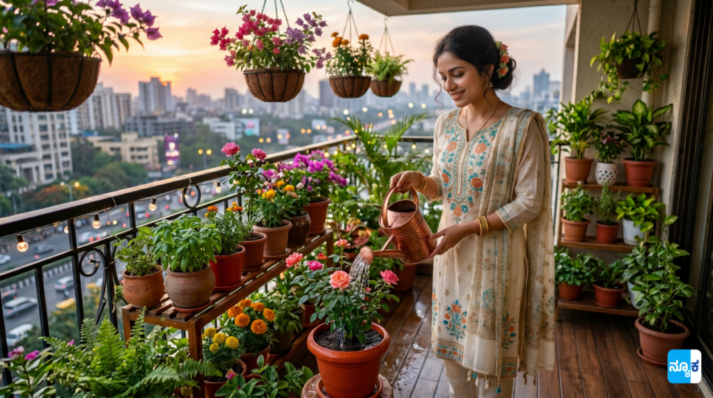 Balcony gardening for beginners kannada