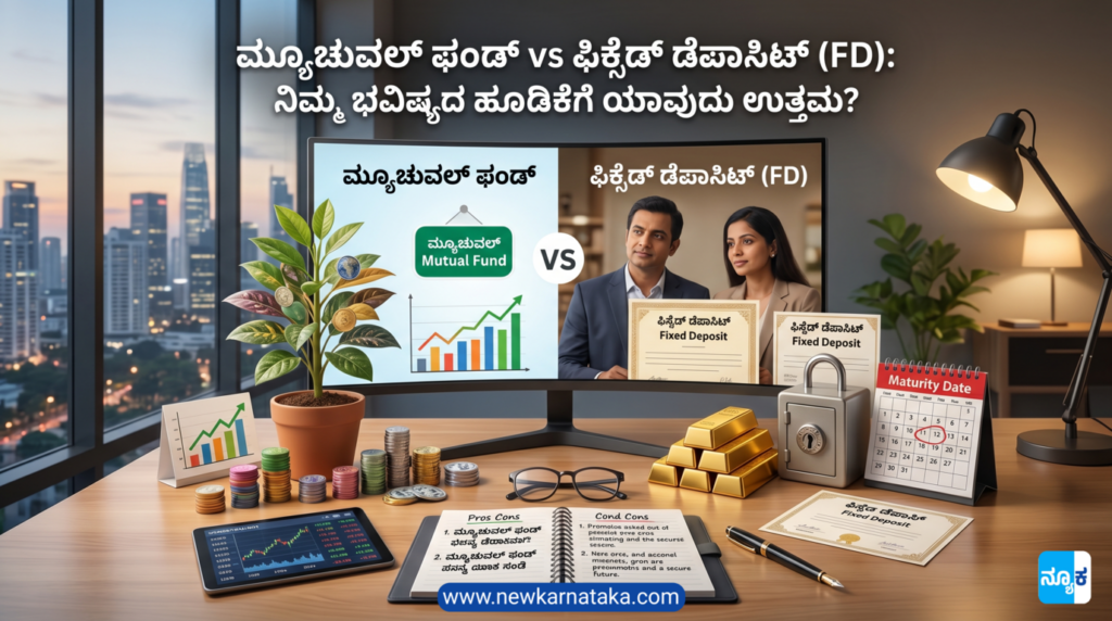 Mutual Fund vs FD in Kannada