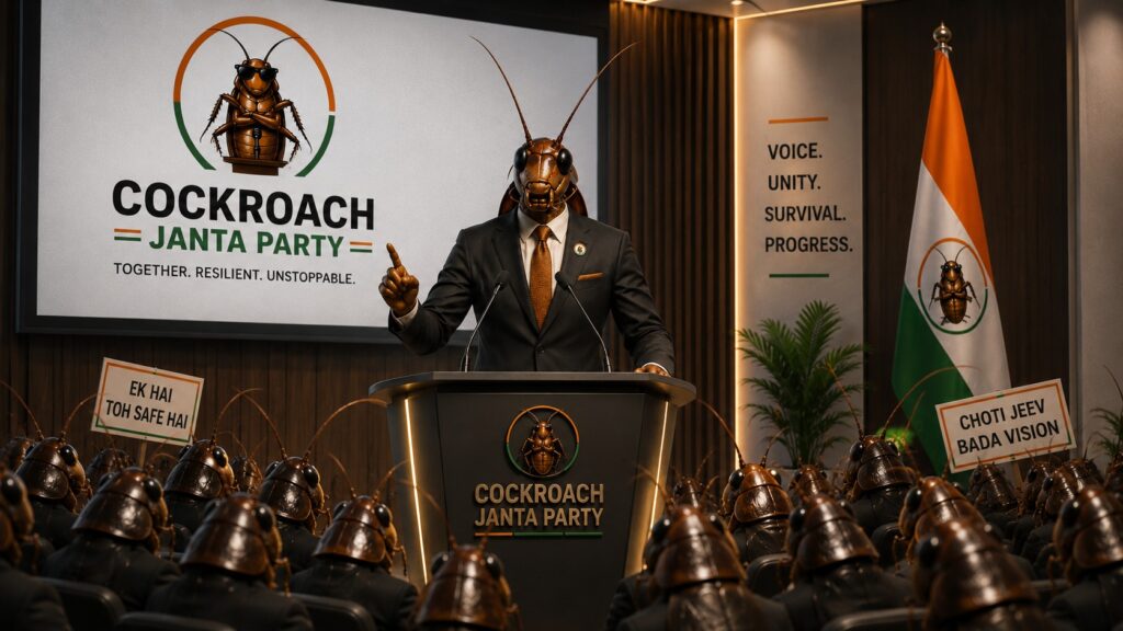 ಕಾಕ್ರೋಚ್ ಜನತಾ ಪಾರ್ಟಿ (Cockroach Janata Party) ಎಂದರೇನು? ಇದು ದಿಢೀರ್ ಟ್ರೆಂಡಿಂಗ್ ಆಗಲು ಕಾರಣವೇನು? Cockroach Janata Party