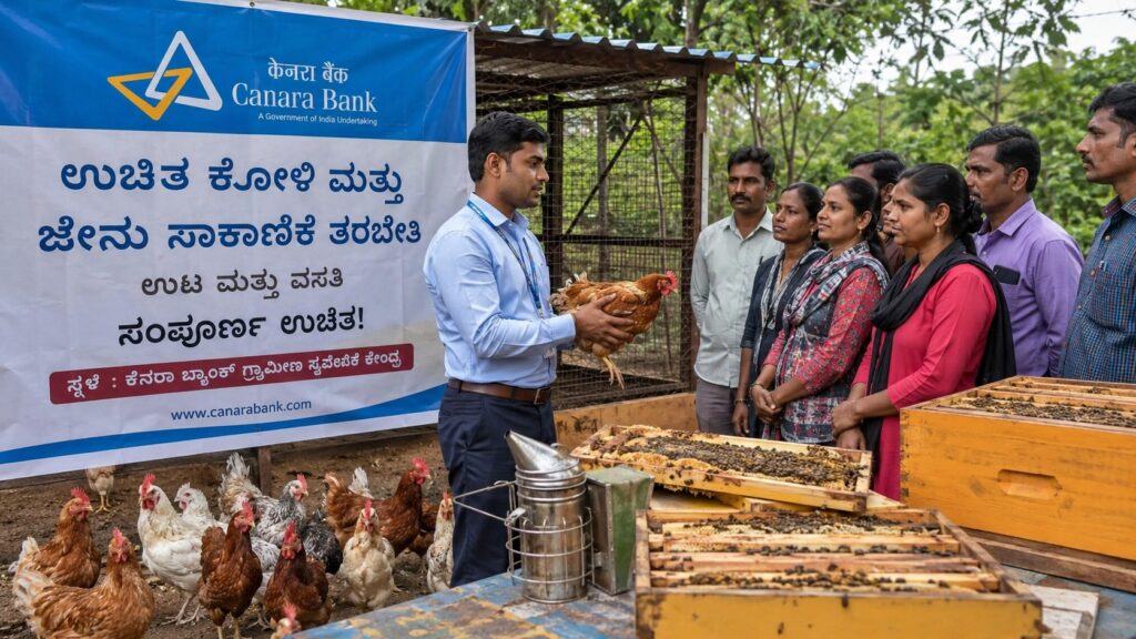 ಕೆನರಾ ಬ್ಯಾಂಕ್ನಿಂದ ಉಚಿತ ಕೋಳಿ ಮತ್ತು ಜೇನು ಸಾಕಾಣಿಕೆ ತರಬೇತಿ: ಇಂದೇ ಅರ್ಜಿ ಸಲ್ಲಿಸಿ Free Poultry and Beekeeping Training