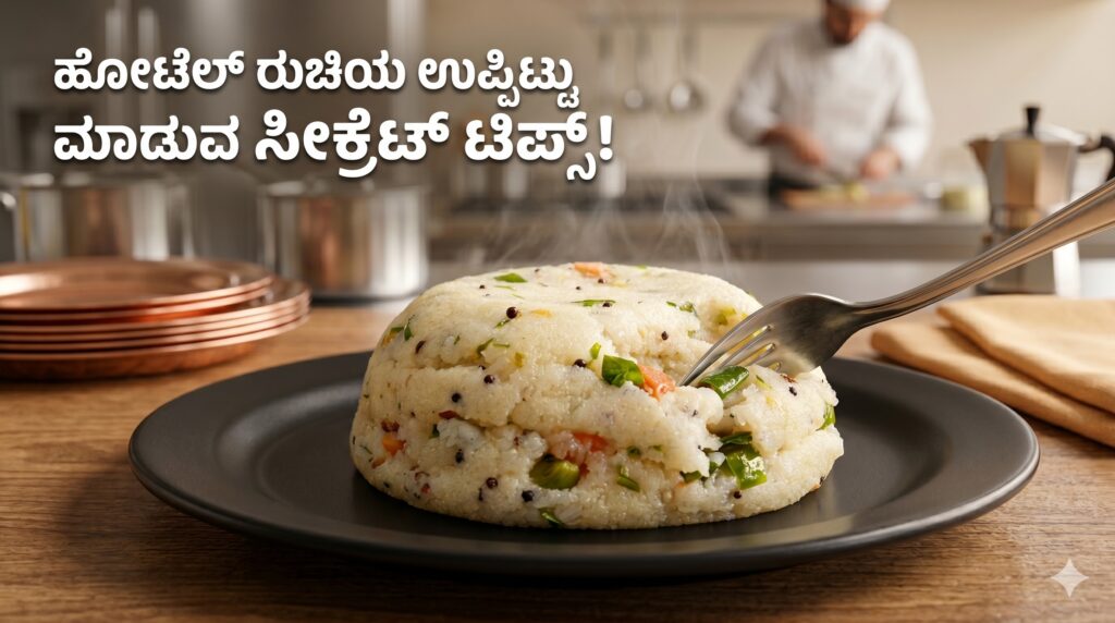 Hotel Style Uppittu Recipe Kannada