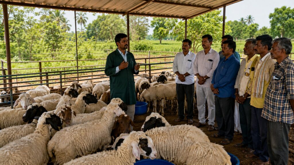 ಗುಡ್ ನ್ಯೂಸ್: ಊಟ, ವಸತಿಯೊಂದಿಗೆ 12 ದಿನಗಳ ಉಚಿತ ಕುರಿ ಸಾಕಾಣಿಕೆ ತರಬೇತಿಗೆ ಅರ್ಜಿ ಆಹ್ವಾನ! free goat farming