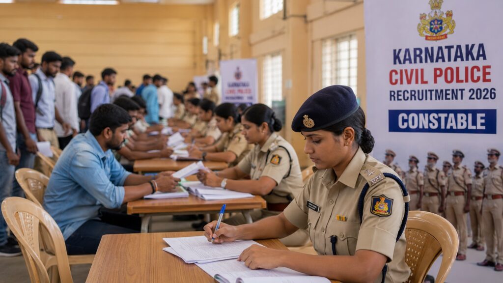 ಕರ್ನಾಟಕ ಸಿವಿಲ್ ಪೊಲೀಸ್ ಕಾನ್ಸ್ಟೇಬಲ್ ನೇಮಕಾತಿ 2026: ಅರ್ಜಿ ಸಲ್ಲಿಕೆ ದಿನಾಂಕ ವಿಸ್ತರಣೆ, ತಿದ್ದುಪಡಿಗೆ ಅವಕಾಶ! Karnataka Civil Police Constable Recruitment 2026
