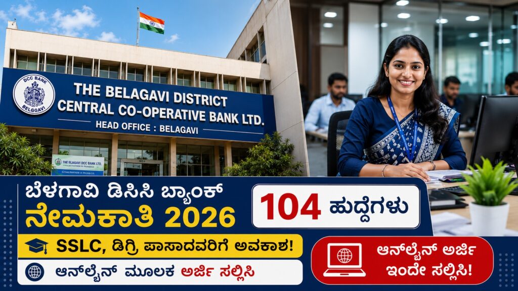 ಬೆಳಗಾವಿ ಡಿಸಿಸಿ ಬ್ಯಾಂಕ್ ನೇಮಕಾತಿ